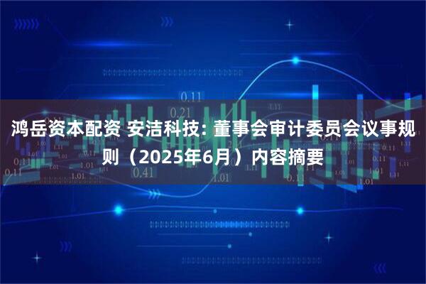 鸿岳资本配资 安洁科技: 董事会审计委员会议事规则（2025年6月）内容摘要