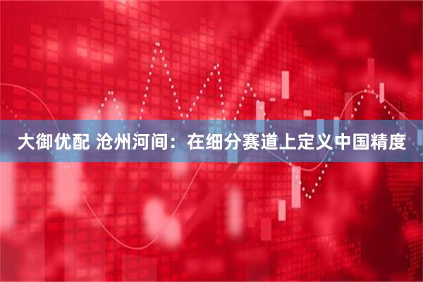 大御优配 沧州河间：在细分赛道上定义中国精度