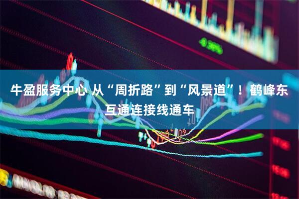 牛盈服务中心 从“周折路”到“风景道”！鹤峰东互通连接线通车