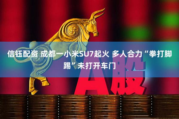 信钰配资 成都一小米SU7起火 多人合力“拳打脚踢”未打开车门