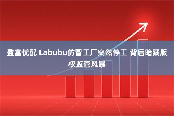 盈富优配 Labubu仿冒工厂突然停工 背后暗藏版权监管风暴